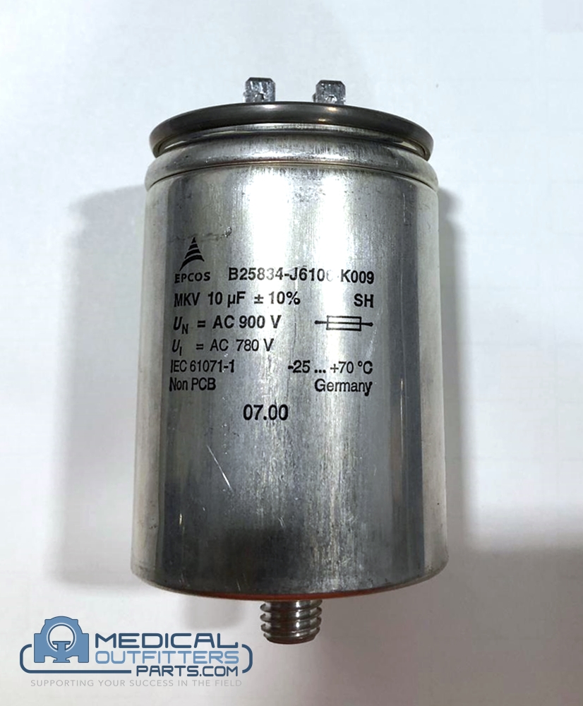 Siemens Polydoros SX 65/80 Capacitor MP/K, 500nF, 10%, 900V, D60X115, PN 4695631