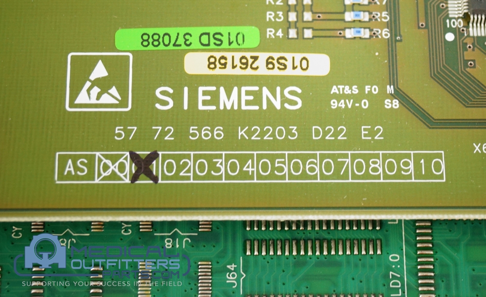 Siemens MRI Symphony/Harmony SW-Stimulation Monitor, include K2203 D22 E2 Board, PN 5773788, 5772566, 5772632
