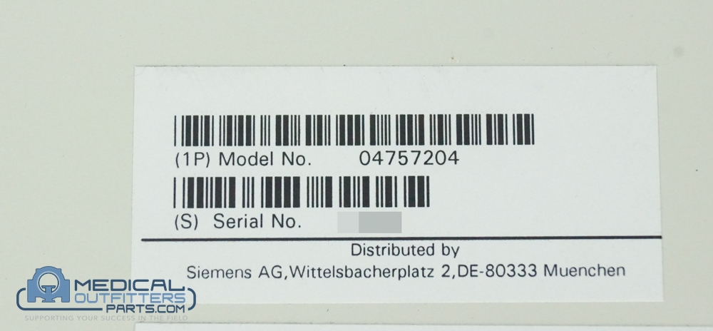 Siemens MRI Espree Central Unit, PN 4757204 