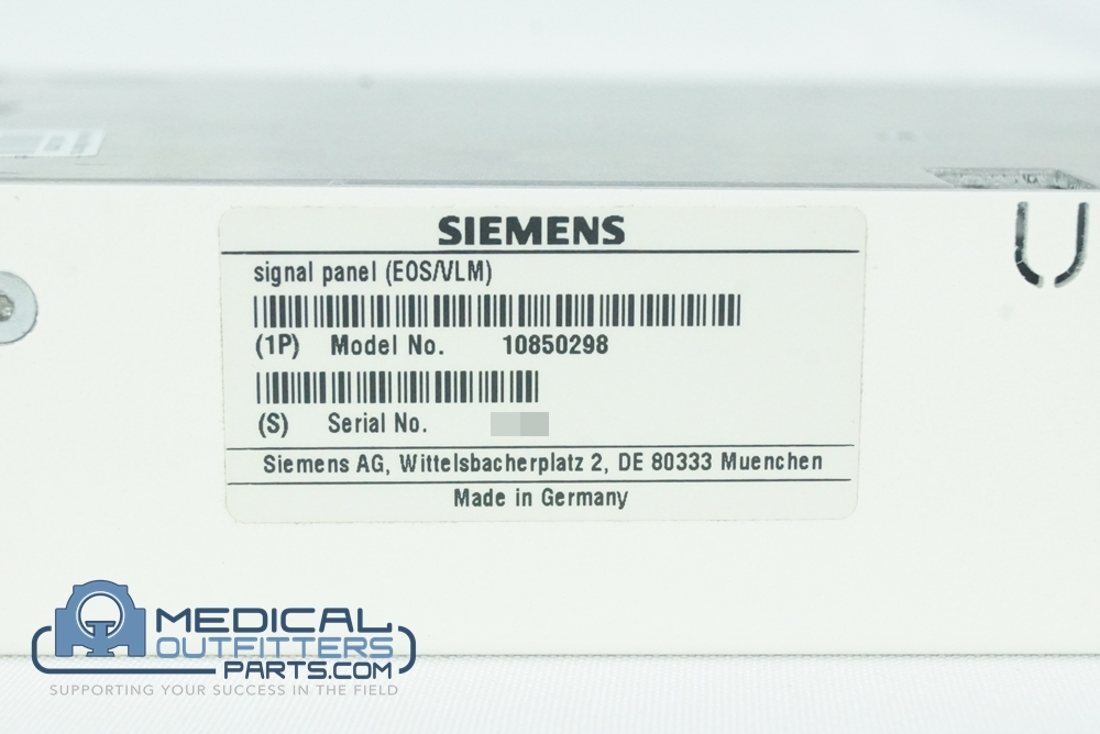 Siemens MRI Espree Signal Panel (EOS/VLM), PN 10850298