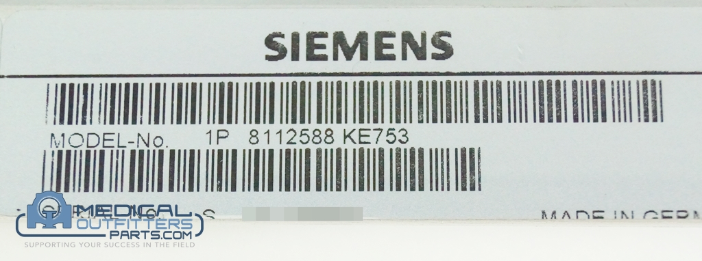 Siemens MRI Espree Suplied Functions A4120,KE753, PN 8112588