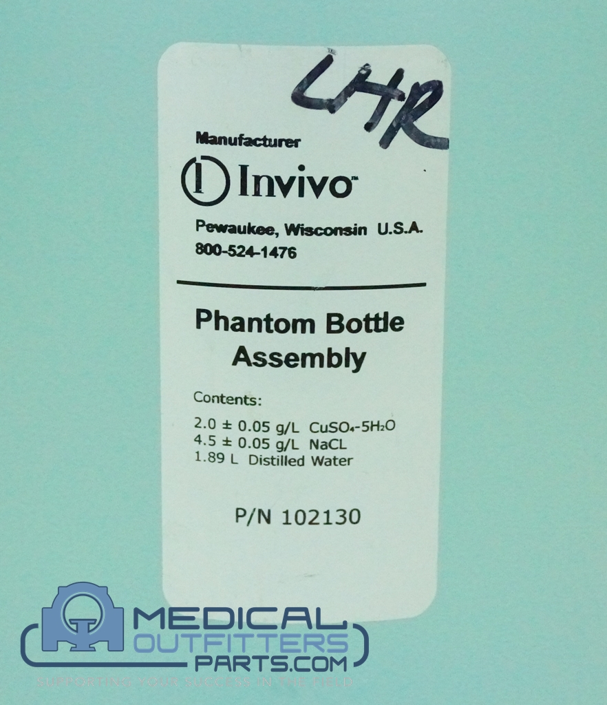 Philips MRI Invivo Phantom Bottle Assembly, PN 102130