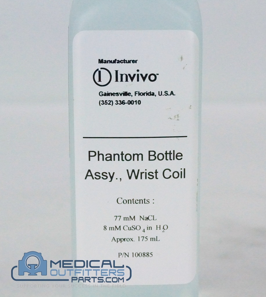 Philips MRI Achieva 3.0T Phantom Bottle Wrist Coil Assy, PN 100885