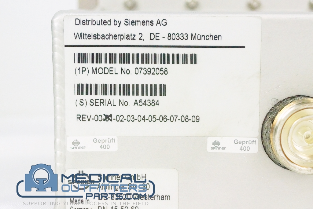 Siemens MRI Espree TAS_3TM, PN 7392058