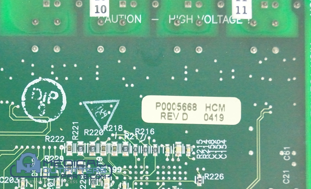 Siemens PET/CT Analog Board, PN 8726643, P0005668