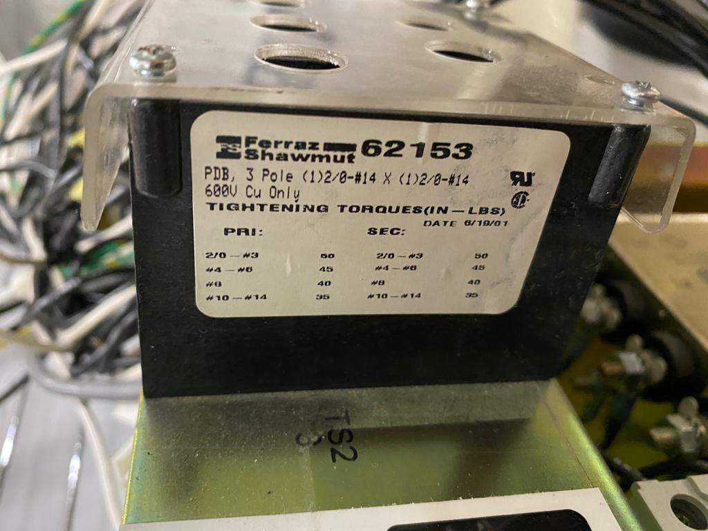 GE CT LightSpeed Terminal 185 AMPS, 600V, PN 2275177-2