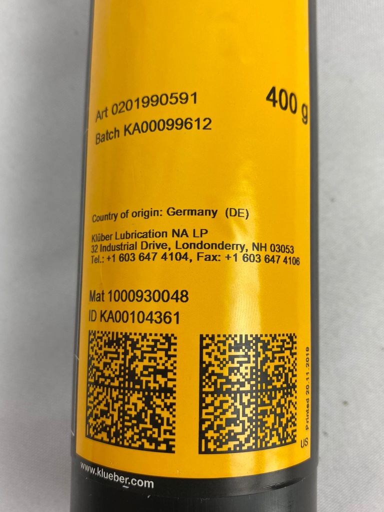 Kluber Lubrication Polylub GLY 801, (Tool), PN 0201990591