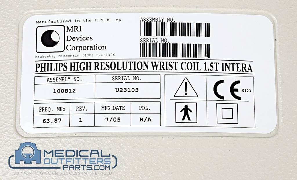 Philips MRI 1.5T Hight Resolution Wrist Coil, PN 100812