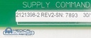 GE Mammo Supply Command Board 200 PL2, PN 2121398-2