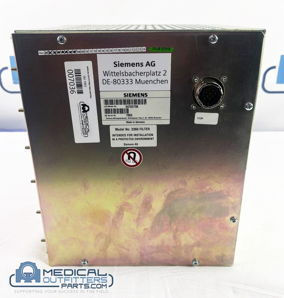 Siemens MRI 2360 Filter Box Assy Tested, PN 4763798