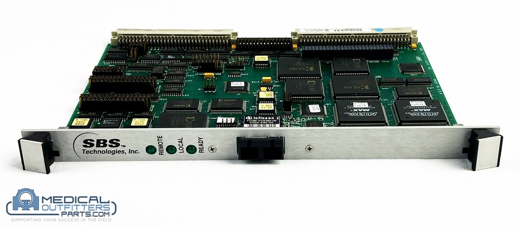 Philips PET/CT Gemini SBS Technologies Rev.C PCB F/O A32/D32 VME Board, PN 85853635
