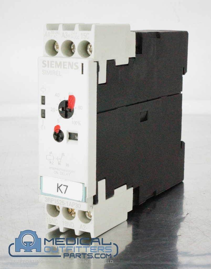 Siemens Sirius Timing Relay, 24 V, AC/DC, Screw Terminal, 50/60Hz, PN 3RP1525-1AP30