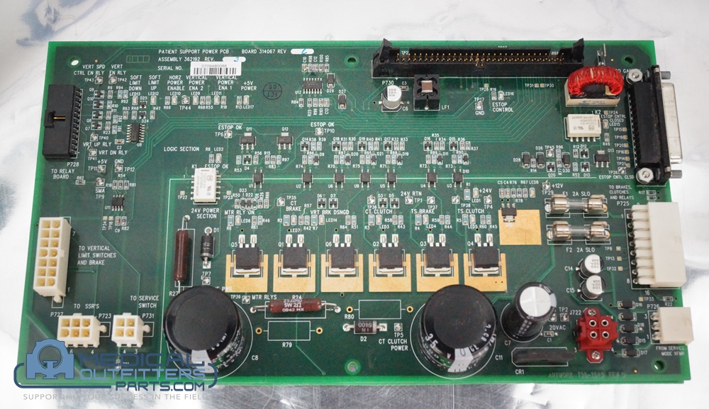 Philips CT Brillance Couch Power Board Assy, PN 453566460201