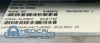 GE CT Lightspeed VCT Power Supply, PN 5183570