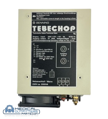 Siemens MRI Power Supply E4A/ E4E, AC-DC, 50-60Hz, 5V, 200A, PN 7729577, NT006-2
