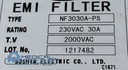Toshiba CT Aquilion Emi Filter, PN NF3030A-PS