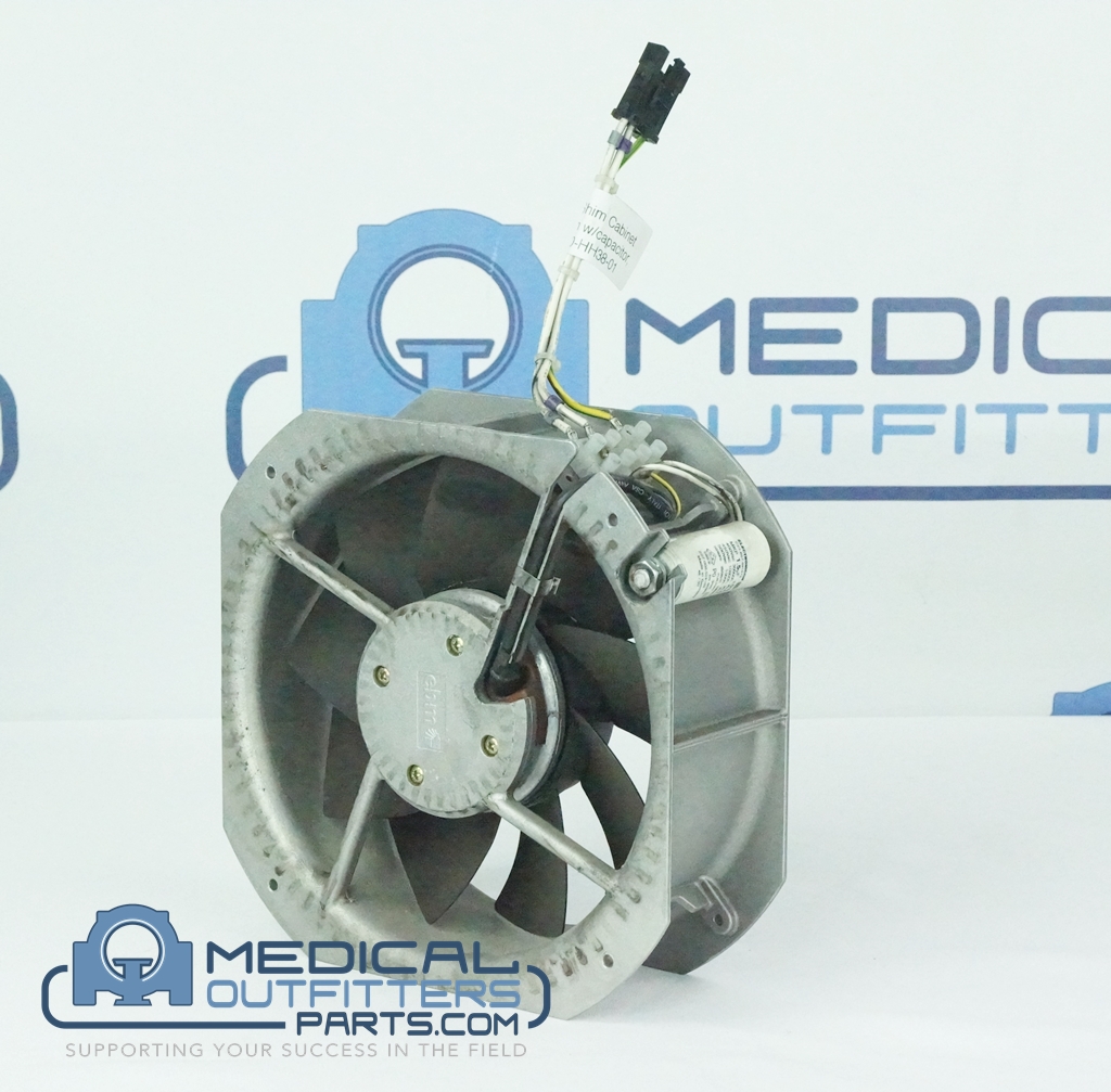 Philips MRI Shim Cabinet Aluminun Fan w/capacitor, PN 452215033201, W2E200-HH38-01