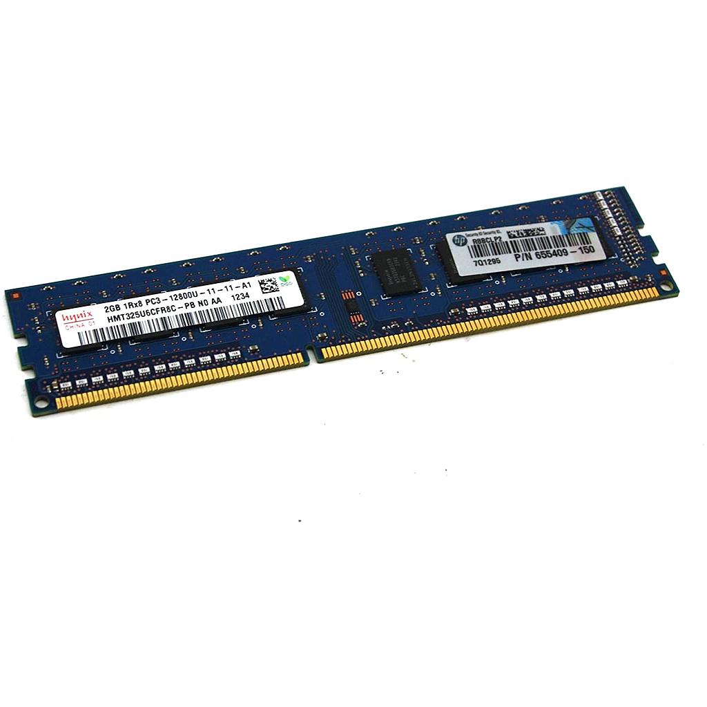 Hynix Computer Memory 2GB 1Rx8, PN PC3-12800U