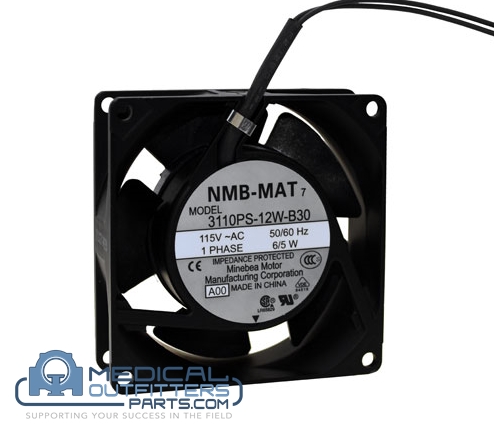 NMB Technologies Corporation Fan Axial 80X25mm, 115VAC, Wire, Set, PN 3110PS-12W-B30-A00
