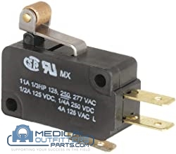 Microswitch Roller Level SPDT 11A, 250VDC, PN V7-2B17D8-201