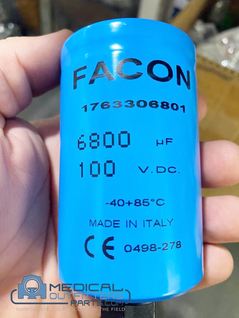 Facon Capacitor 6800 UF, 100VDC, -40+85°C, PN 1763306801