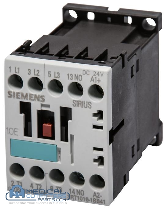 Siemens Sirius Contactor, 24VDC, 3 Pole, Size S00, Screw Connection, PN 3RT1016-1BB41