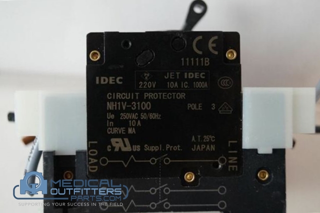 iDEC Circuit Breaker, Circuit Protector 10A (Tool), PN NH1V-3100