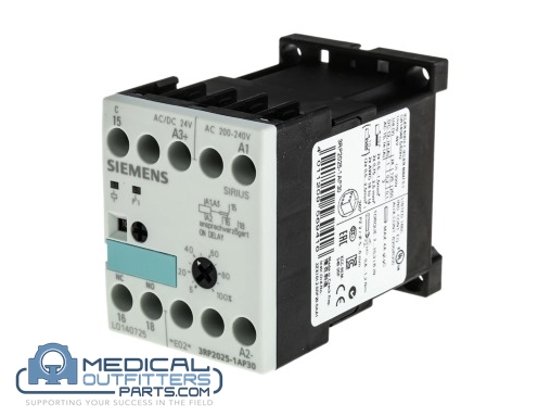 Siemens Sirius Contact 24 V AC/DC, 200 to 240 V AC at 50/60 Hz AC 0.05 s to 100 h Overall, PN 3RP2025-1AP30