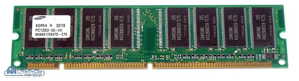 Samsung/IBM Memory Module,128 MB, 133MHz, 3.3V, PN PC133U-333-542, 33L3074