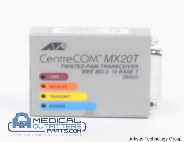 CentreCOM 10Mbps IEEE 802.3 Twisted Pair Micro Transceiver with AUI Connector, PN MX20T