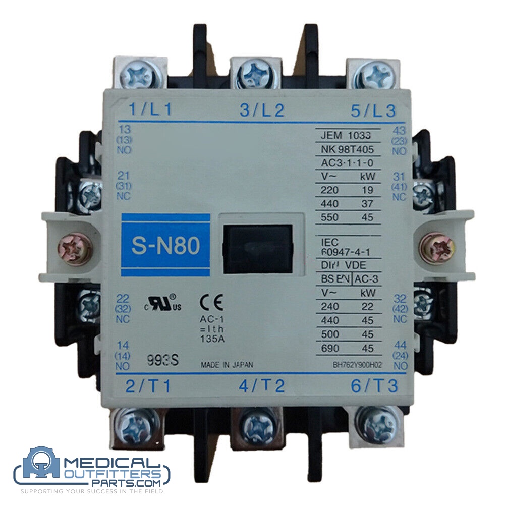 Toshiba CT Aquilion Magnetic Contactor, PN S-N80