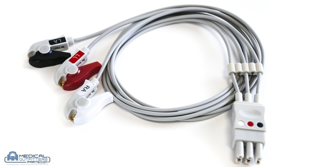 Philips CT ECG 3 Lead Grabber Leadwire Set, PN 989803145091, M1671A