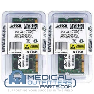 A-TECH Kit 2GB (2x1GB) DDR2 PC2-3200 DIMM/400MHz, PN 9433A1012