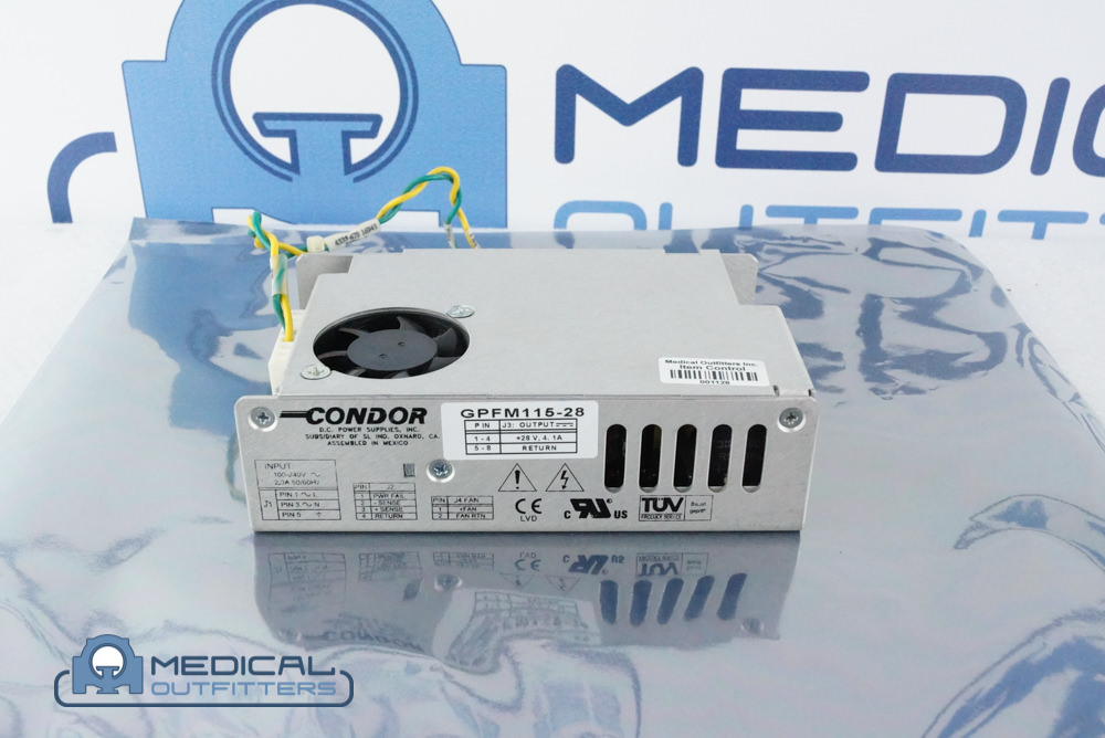 Philips Gemini PET/CT Power Supply 28VDC, 4.1A, (Include Cable PN 453567916941), PN 453567921741, 453567917501, GPFM115-28