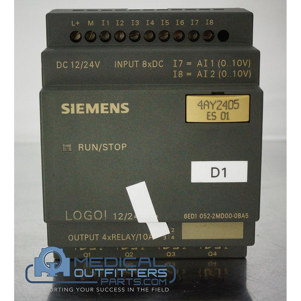Siemens CT Sensation Logic Module Logo Controller DC 12/24V, Input 8xDC, Output 4x Relay, PN 3090891, 4AY2405
