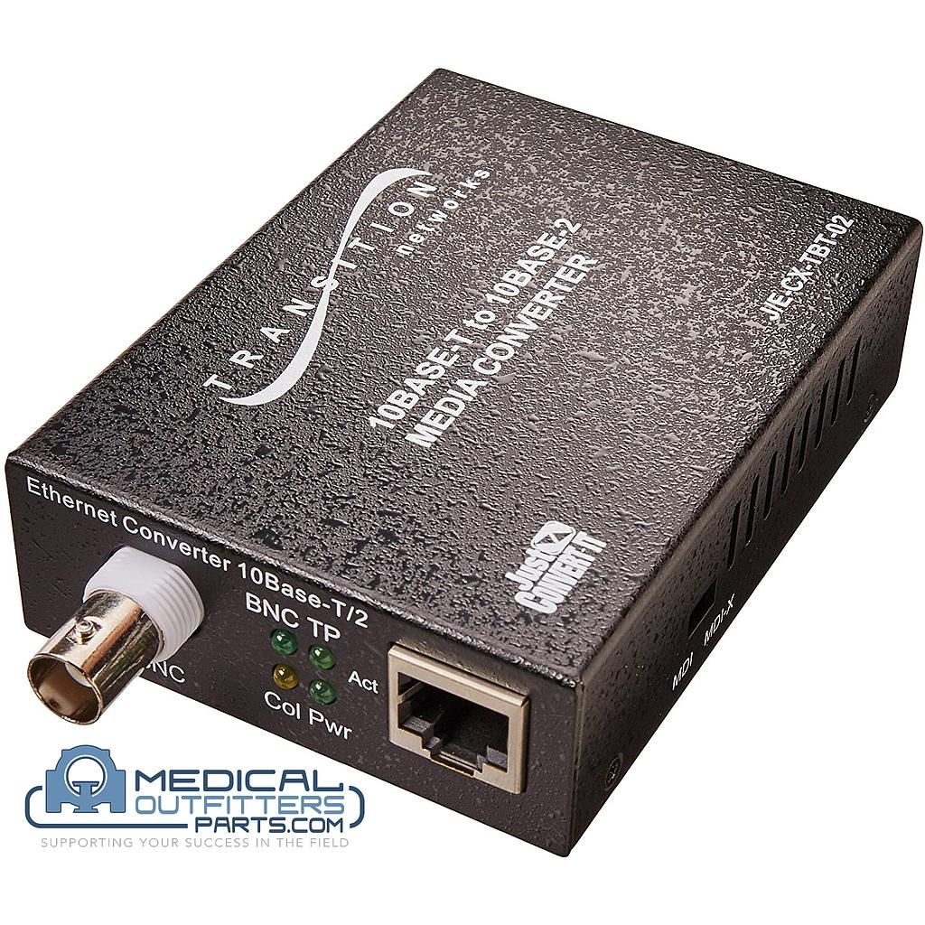 GE CT LightSpeed Plus/Ultra QXI Ten Base 2 to UTP Converter, PN 2148559