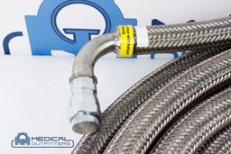 [10099930, 311-6303, 6116303, helium, line] Siemens/Sumitmo Set of 8ft 1/2" Helium Flex Line with 90 Connector, PN 10099930, 311-6303, 6116303