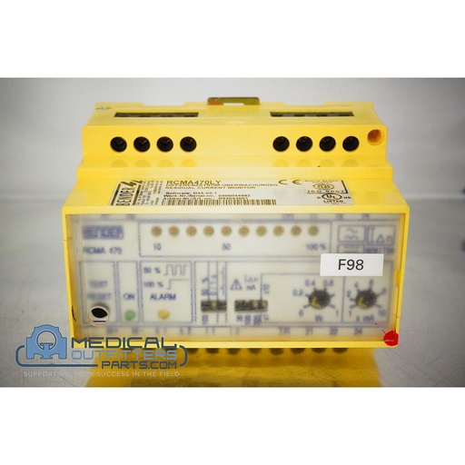 [3085115, RCMA470LY] Siemens CT Sensation Current Ground Fault Monitor, AC 230V, 50/60Hz, 3.5VA, AC 250V, 5A, PN 3085115, RCMA470LY