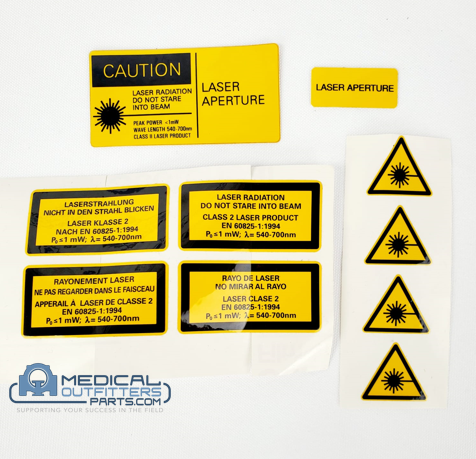 Siemens Laser Warning Stickers