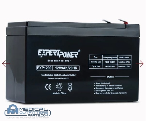 [EXP-1290, EXP1290] Expert Tower Battery 12V, 9Ah, SLA, PN EXP-1290, EXP1290