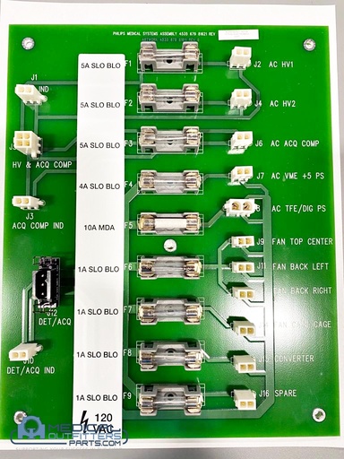 [453567981621] Philips PET/CT Assy, PET AC Distr. Board, PN 453567981621