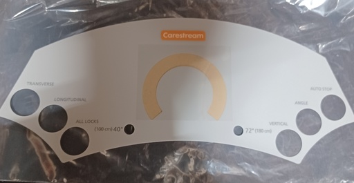 [SPME10-182] Carestream Handle Assembly Panel, 6 Button, Analogo Angl, PN SPME10-182