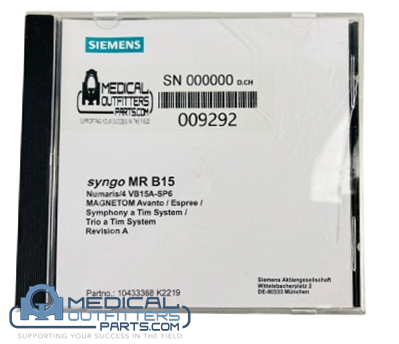[10433368,K2219,MARK] Siemens MRI Syngo MR B15 SW, PN 10433368,K2219,MARK